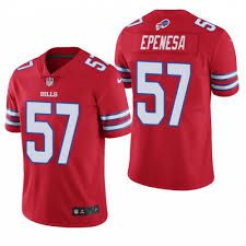 Cheap Men Buffalo Bills 57 Epenesa Nike Red Game NFL Jersey